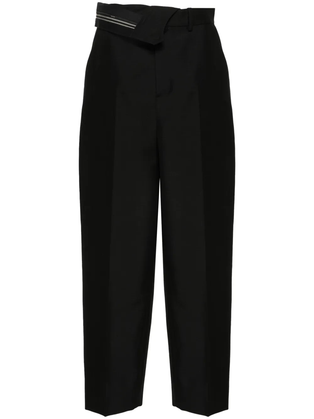 Pressed-Crease Tapered Trousers