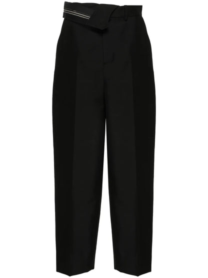 Pressed-Crease Tapered Trousers