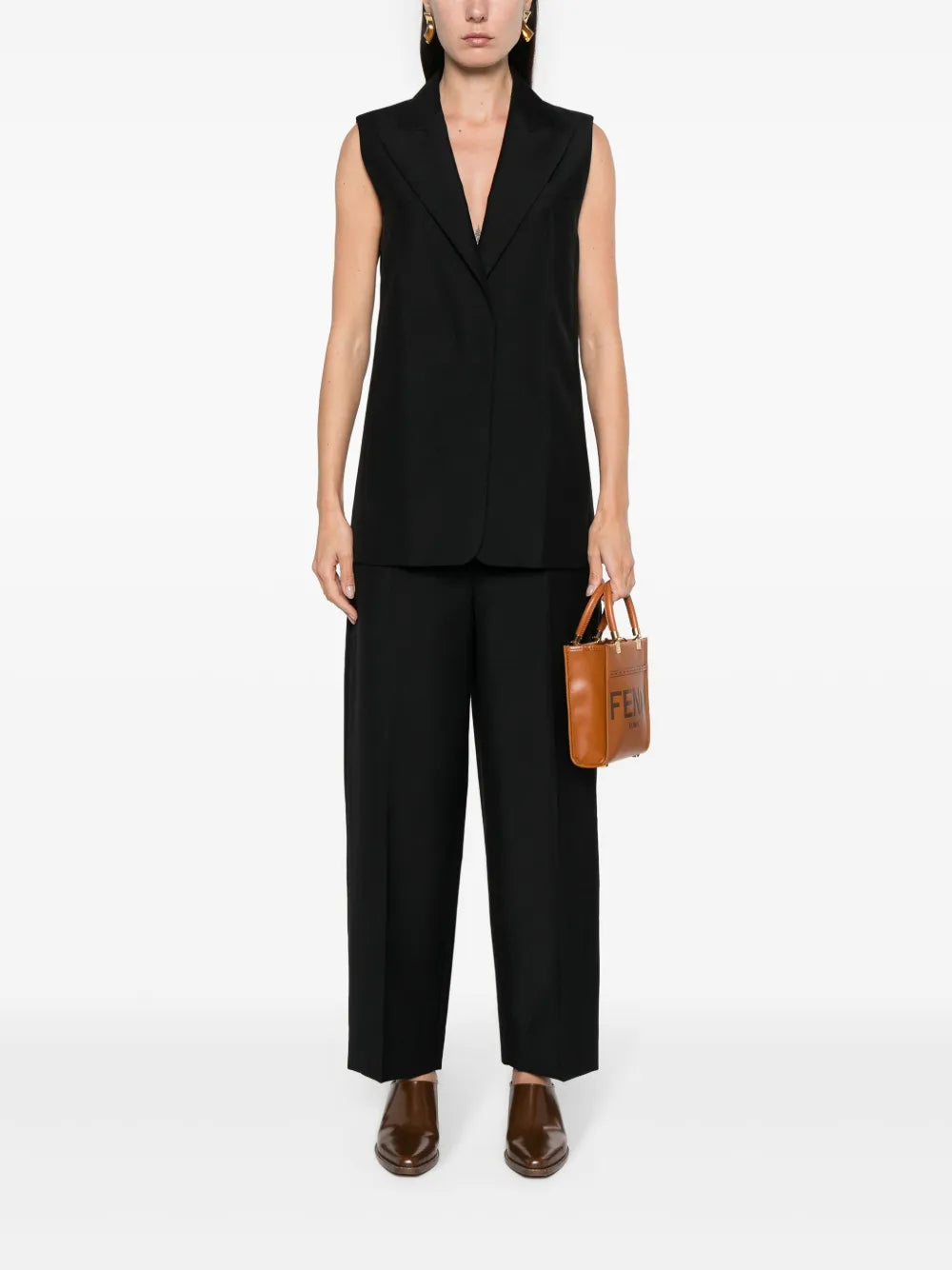 Pressed-Crease Tapered Trousers