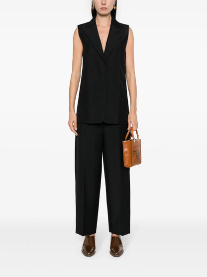 Pressed-Crease Tapered Trousers