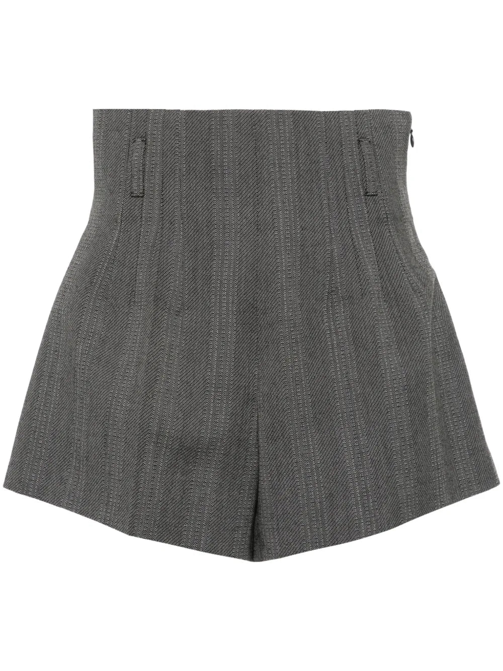 Wool Pleated Shorts