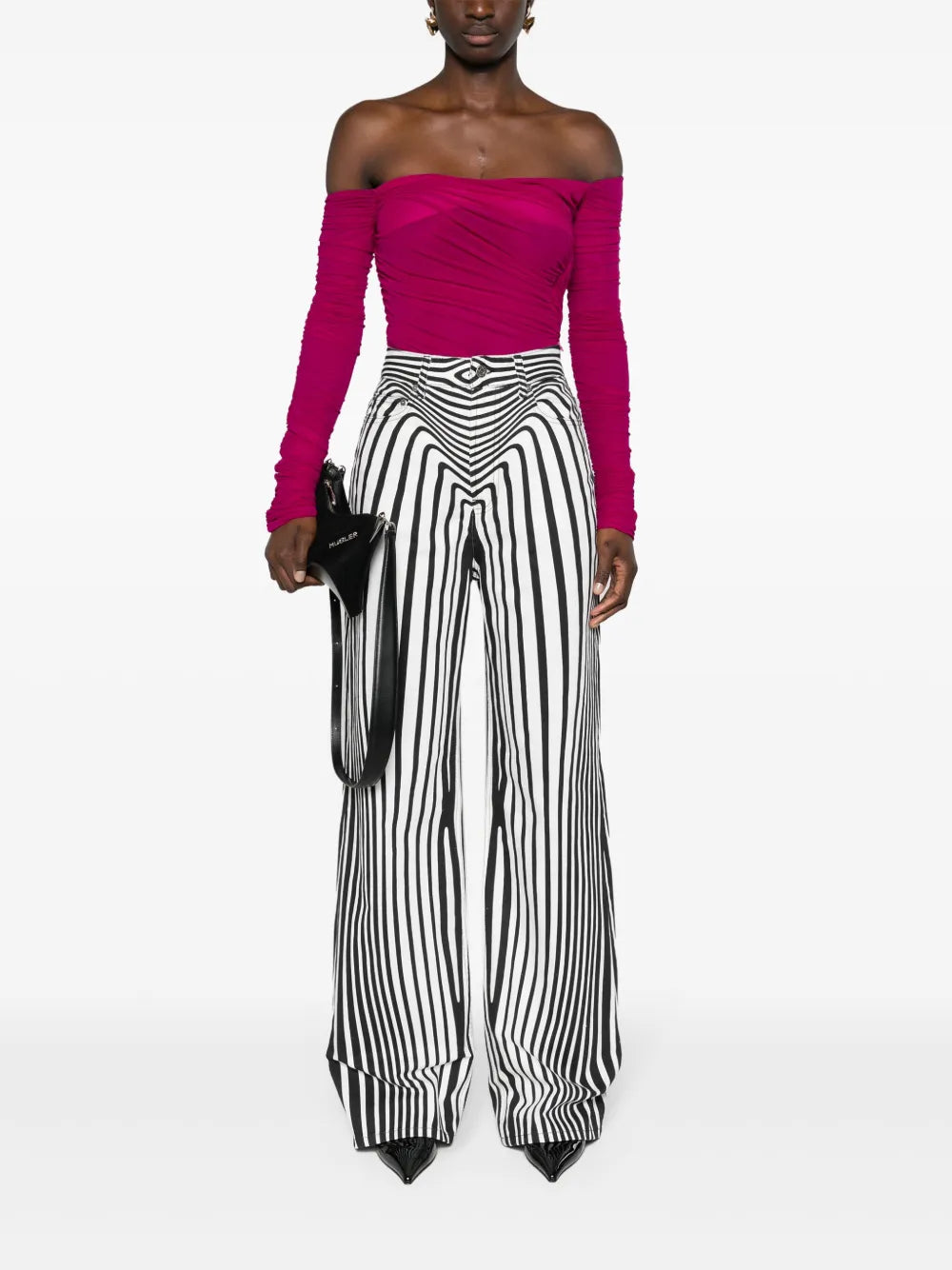 Off-Shoulder Ruched Bodysuit