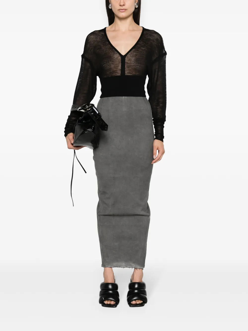 Dirt Pillar Maxi Pencil Skirt