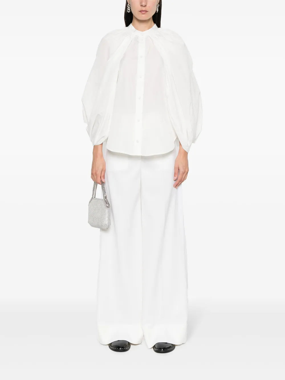 Wide-Leg Wool Trousers