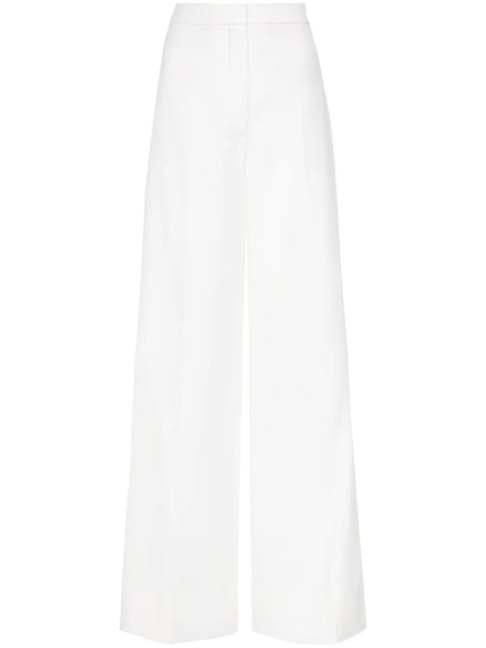 Wide-Leg Wool Trousers