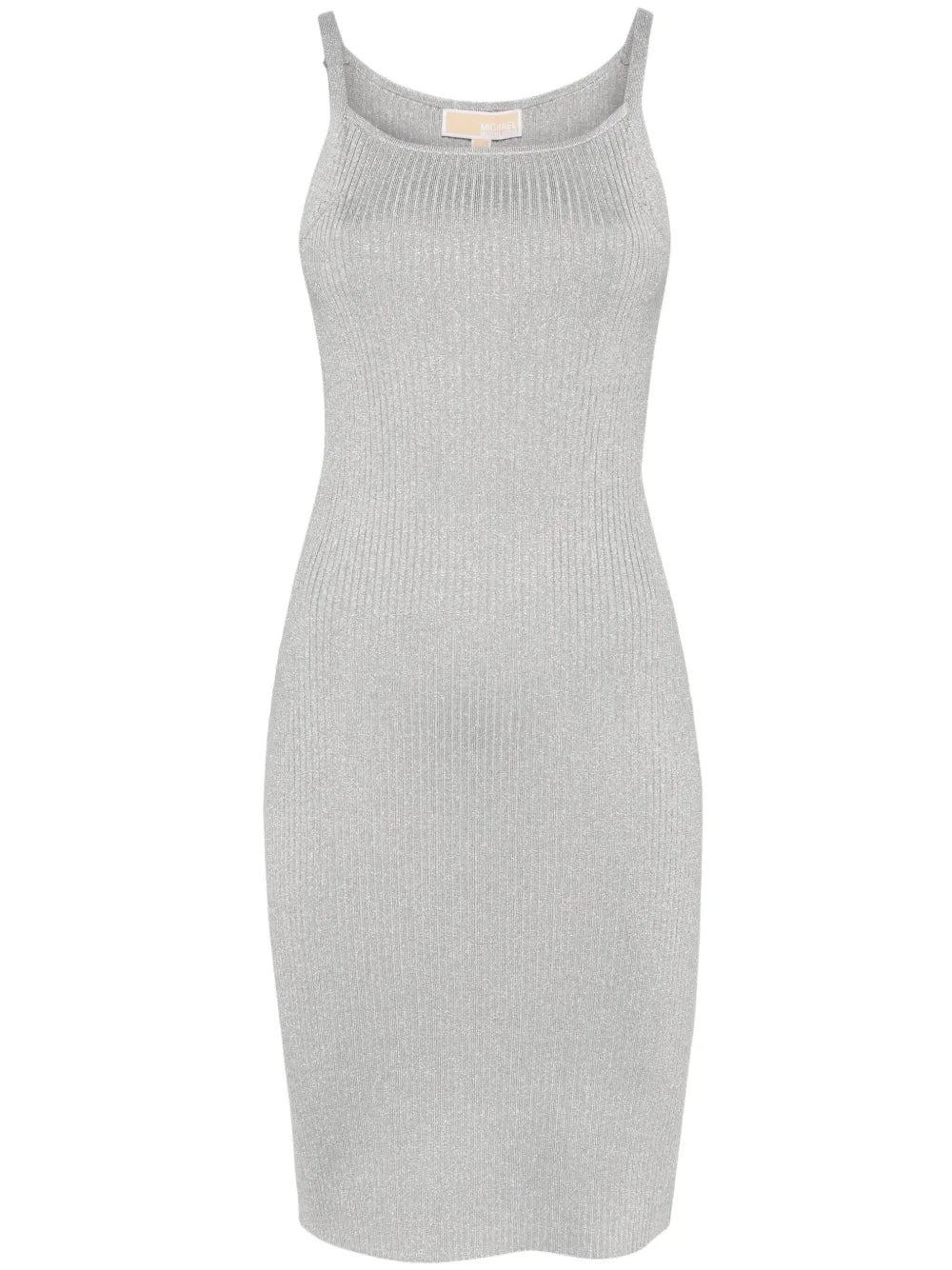Metallic-Threading Knitted Dress