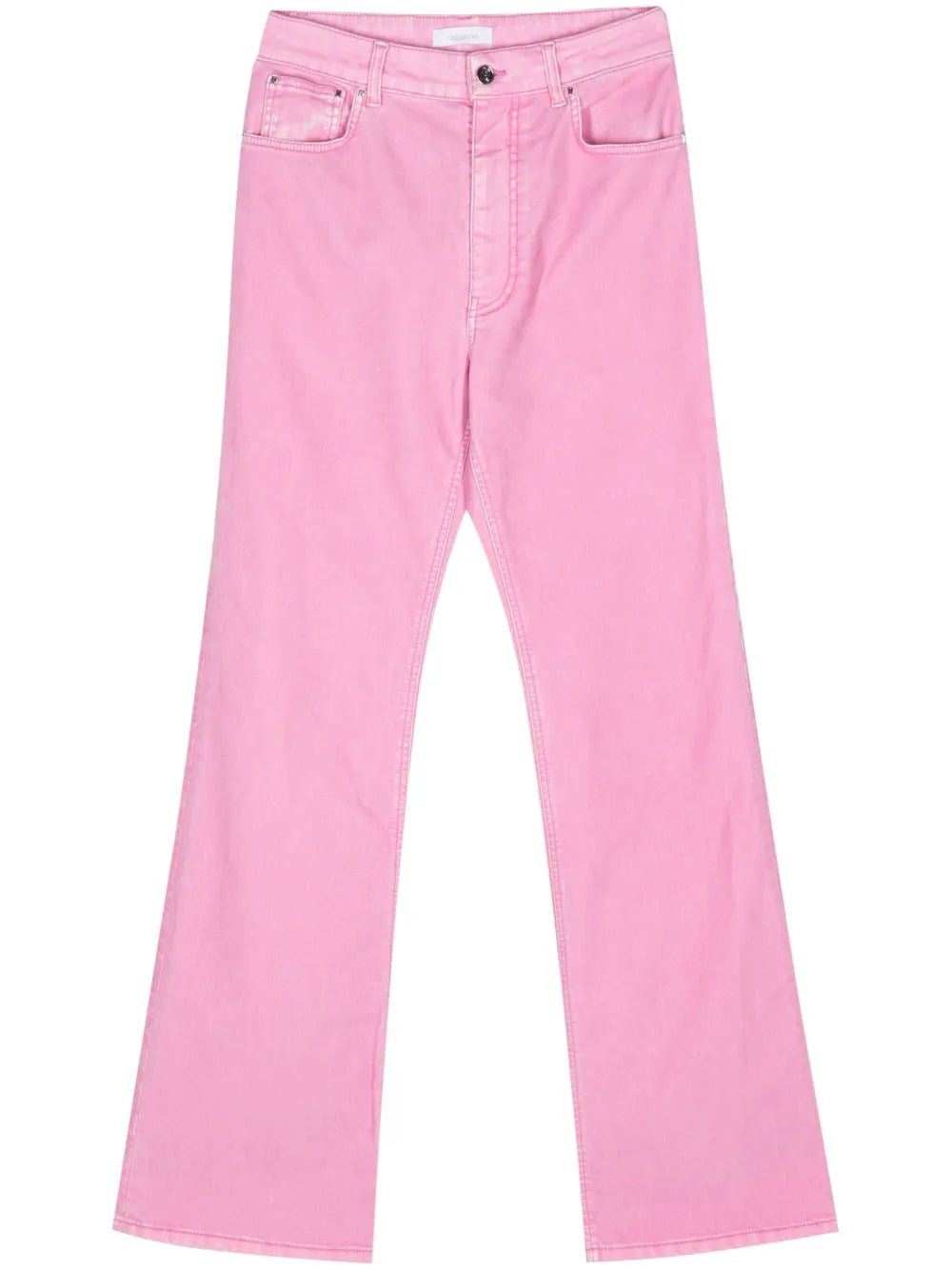 Mid-Rise Straight-Leg Trousers