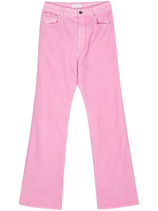 Mid-Rise Straight-Leg Trousers