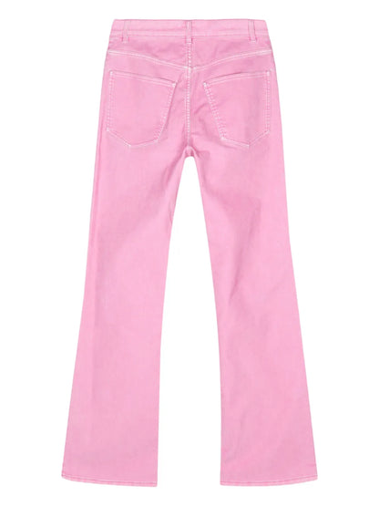 Mid-Rise Straight-Leg Trousers