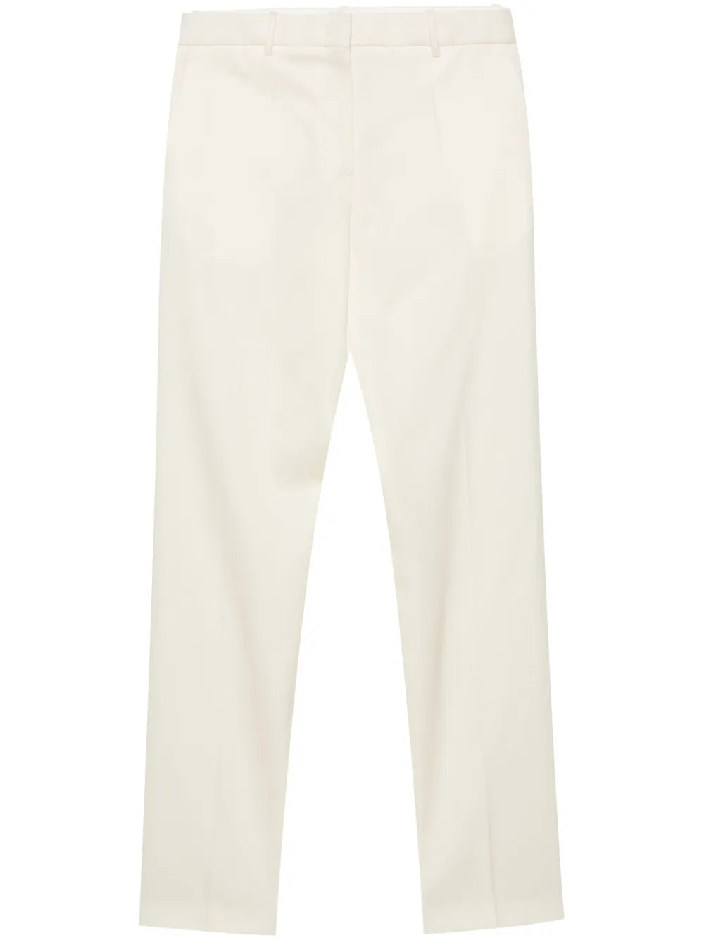 Pressed-Crease Straight-Leg Trousers
