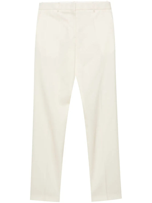 Pressed-Crease Straight-Leg Trousers