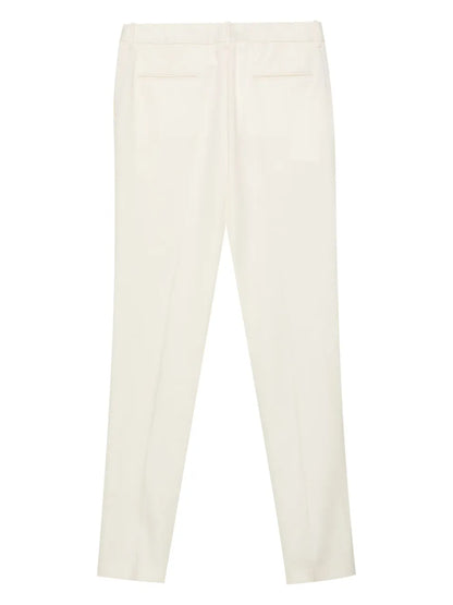 Pressed-Crease Straight-Leg Trousers