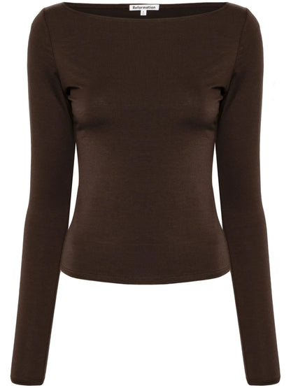 Wiley Boat-Neck Top
