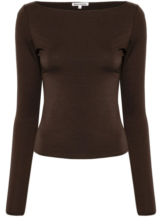 Wiley Boat-Neck Top