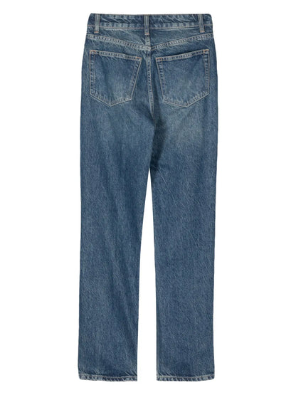 Cynthia High-Rise Straight-Leg Jeans