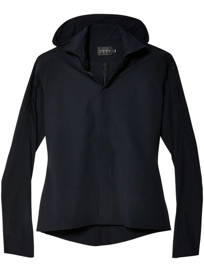 Zip-Detail Hooded Shirt