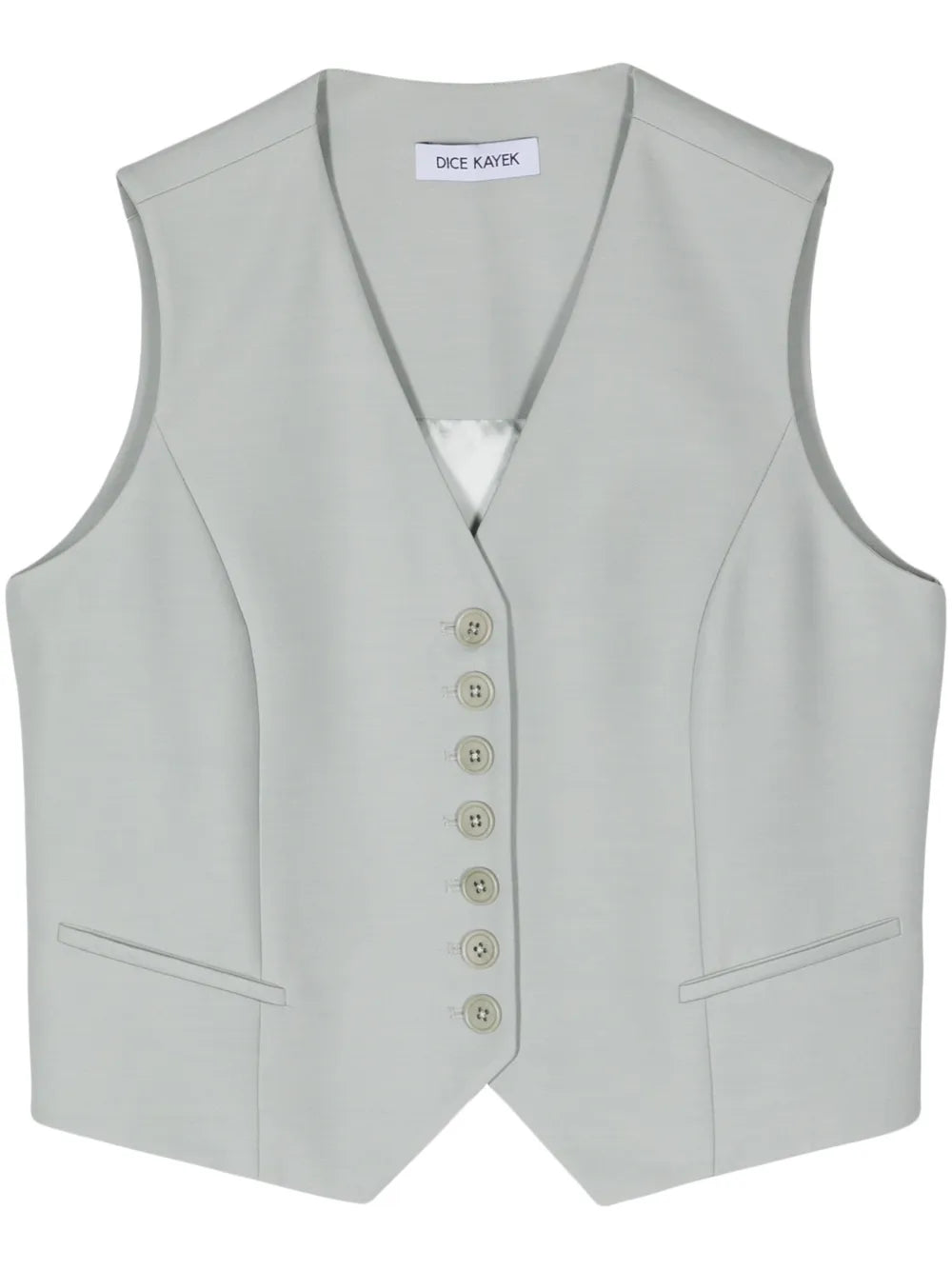 V-Neck Button-Up Gilet