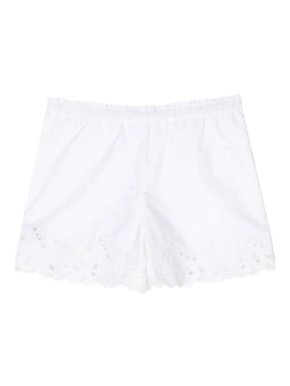 Embroidered Cotton Shorts