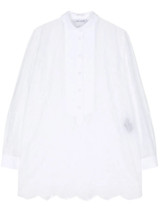 Embroidered Cotton Minidress