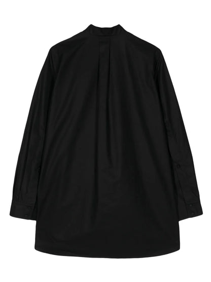Pleat-Detail Cotton Blouse