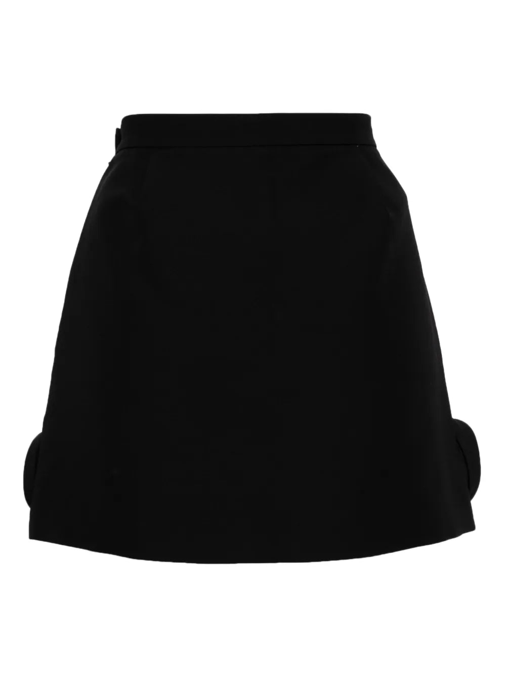 Floral-Appliquéd Miniskirt