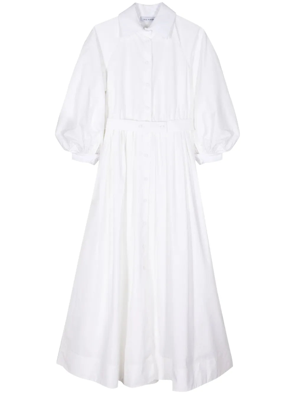 Full-Skirt Cotton Dress