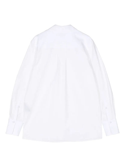 Pointed-Collar Cotton Shirt