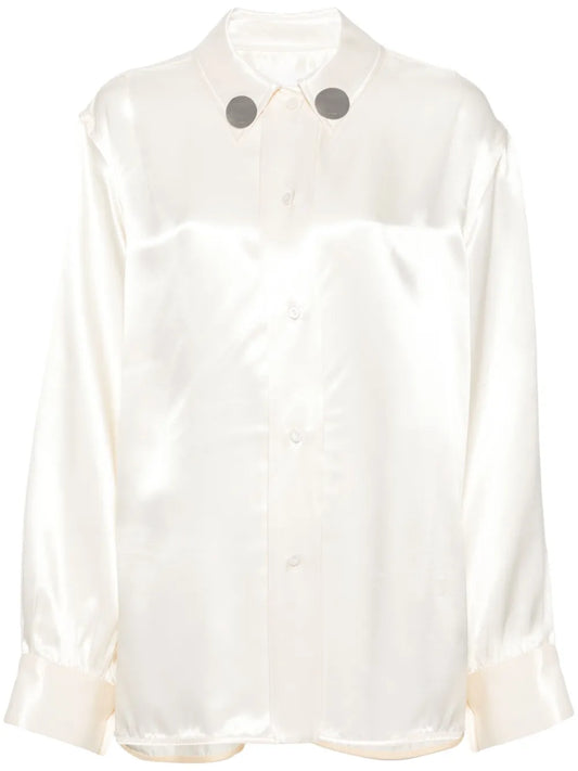 Logo-Appliqué Drop-Shoulder Shirt