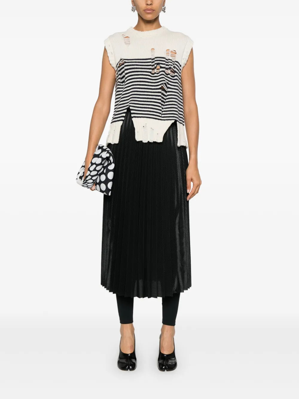 Pleated Midi Skirt