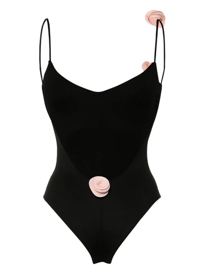 Ashar Floral-Appliqué Swimsuit