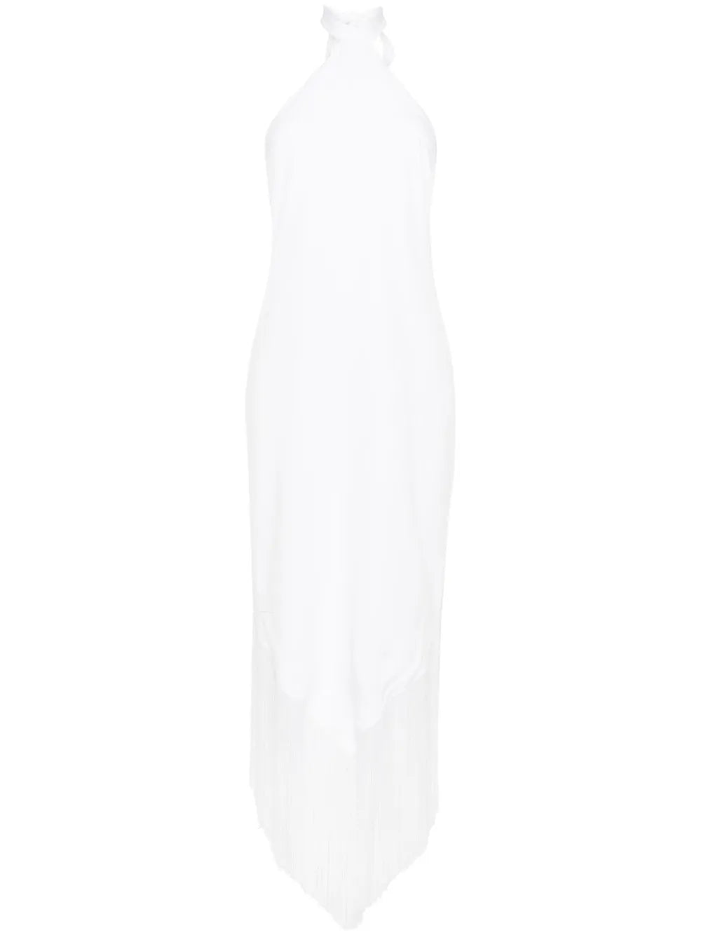 Halterneck Fringed Maxi Dress