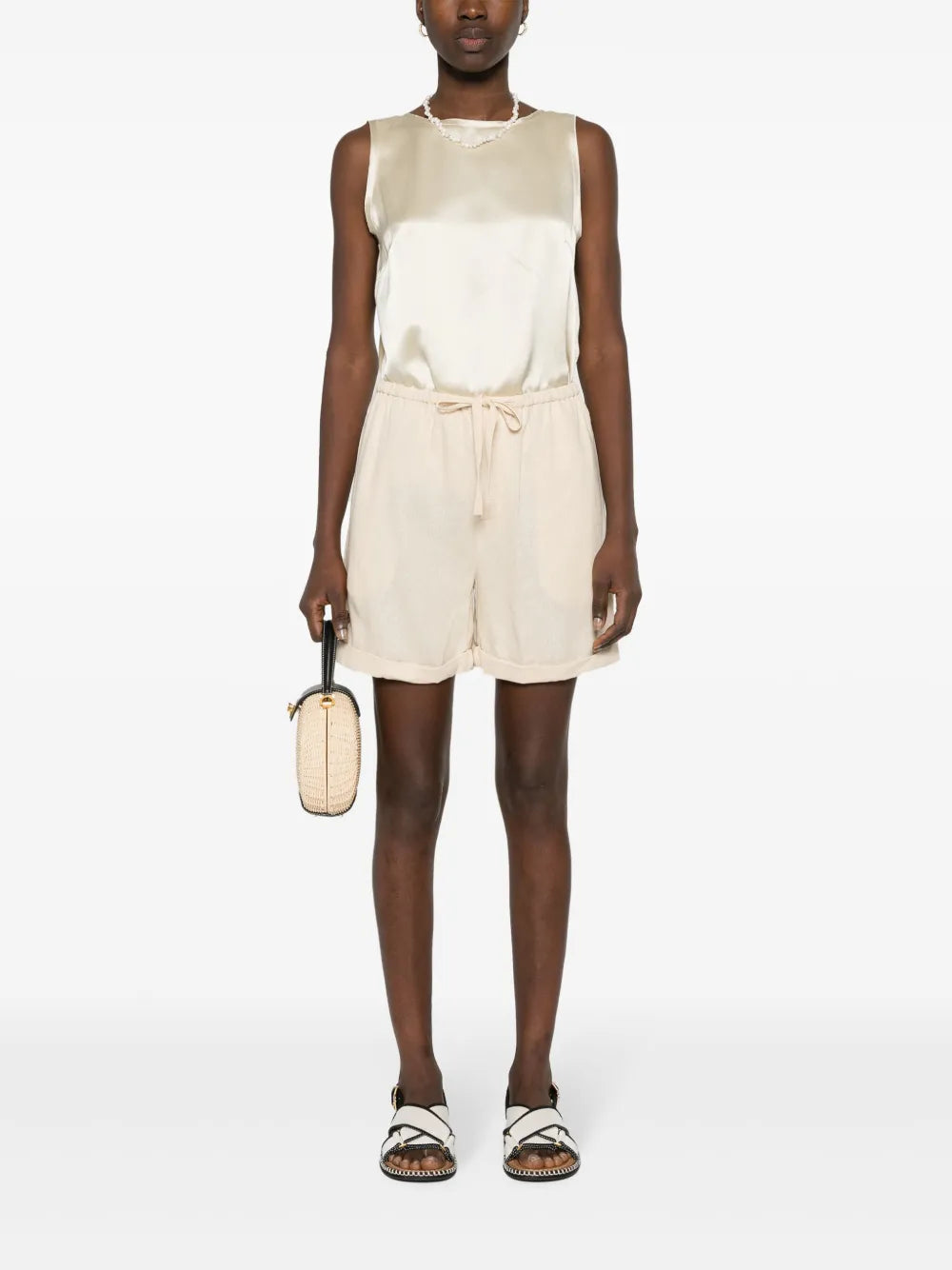 Josea Slub-Texture Shorts