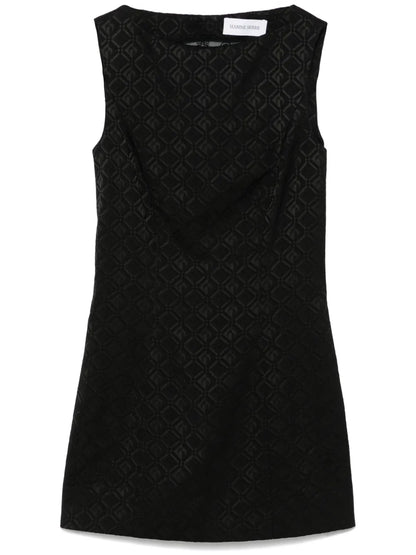 Moon Diamond-Jacquard Mini Dress