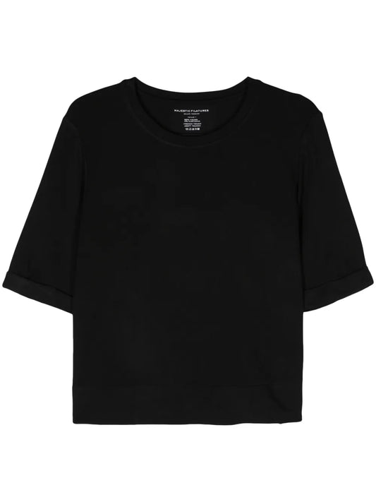 Cuffed-Sleeves Jersey T-Shirt