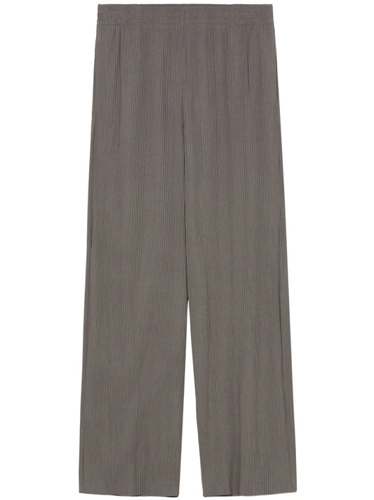 Ribbed Wide-Leg Trousers