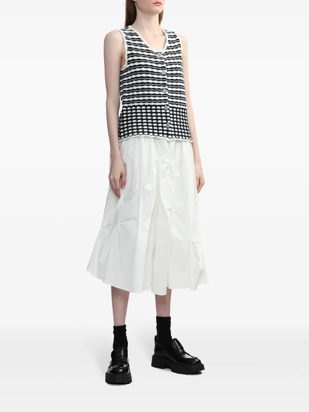 Jacquard-Knit Vest