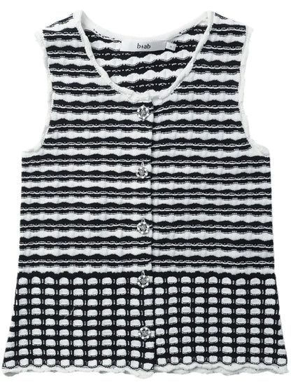Jacquard-Knit Vest
