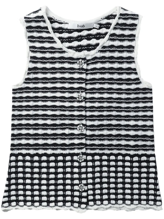 Jacquard-Knit Vest