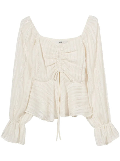 Ruffled Peplum Blouse