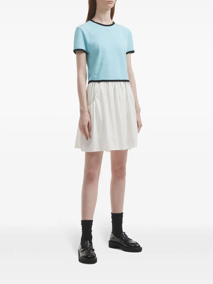 Textured A-Line Miniskirt