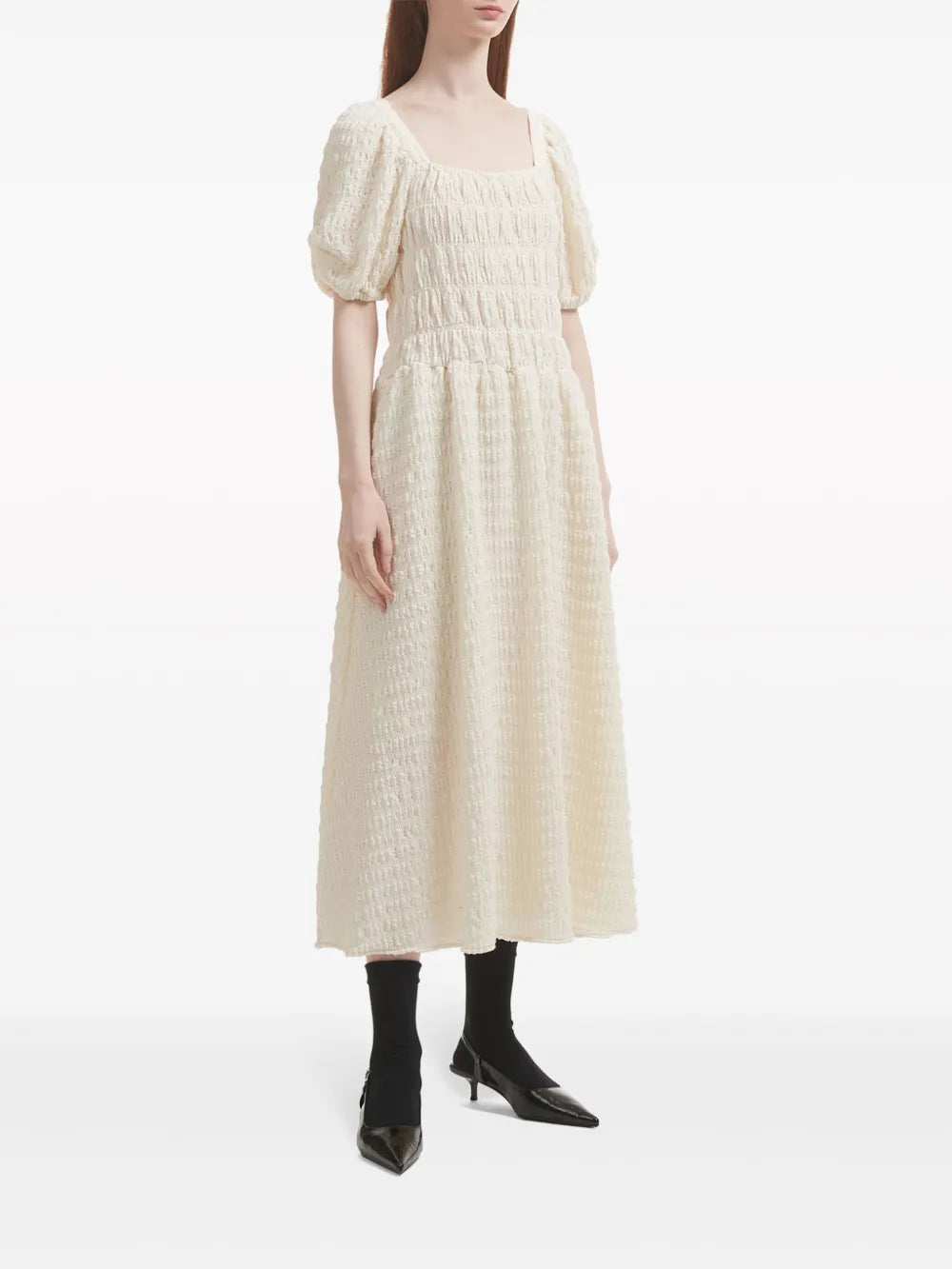 Smocked Midi Dress