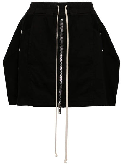 Studded Cotton Miniskirt