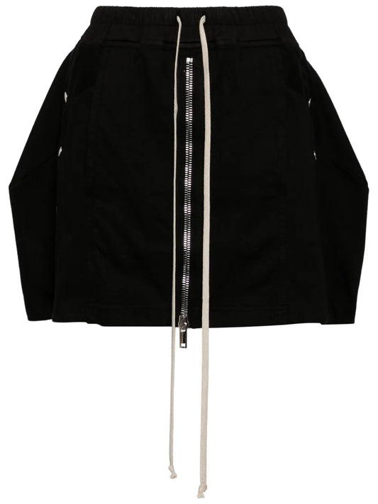 Studded Cotton Miniskirt