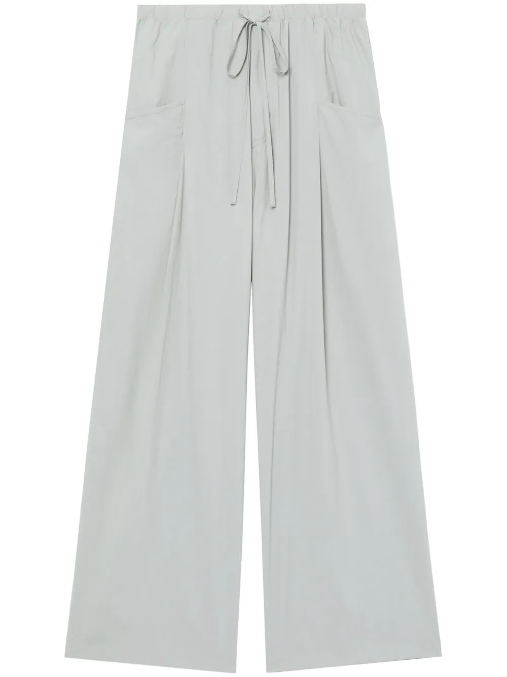 Drawstring-Waist Wide-Leg Trousers