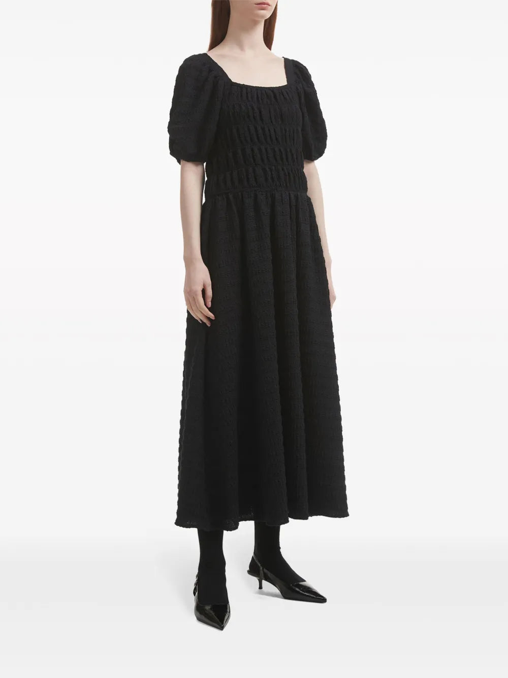 Smocked Midi Dress