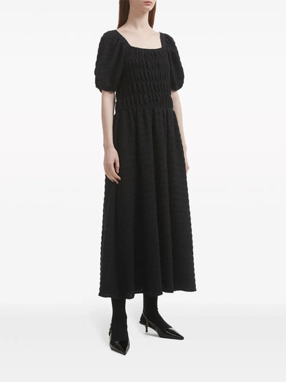 Smocked Midi Dress