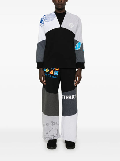 Upcycled Graphic-Print Sweatshirt