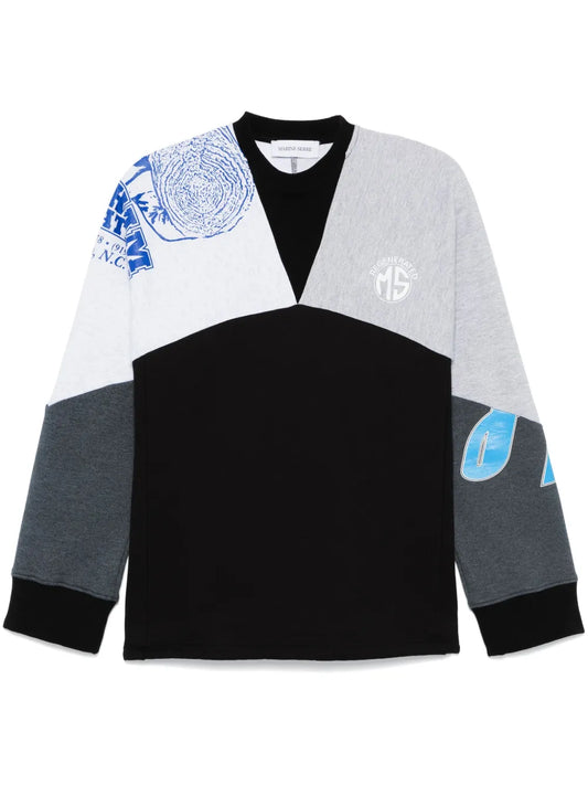 Upcycled Graphic-Print Sweatshirt