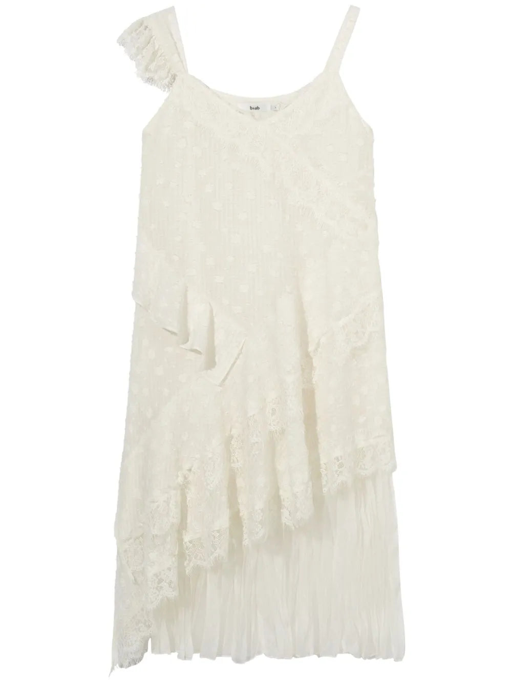 Lace-Trimmed Midi Dress