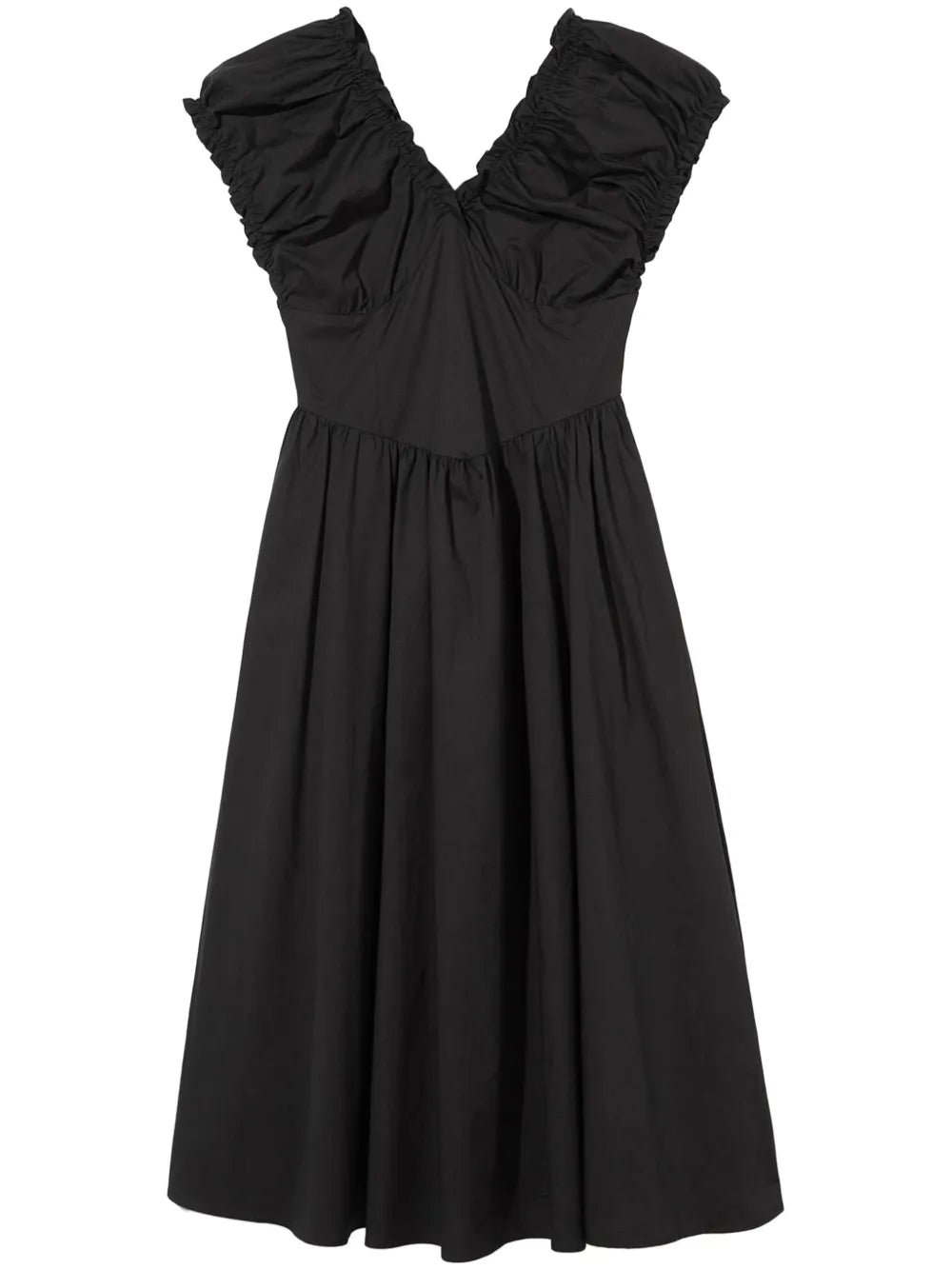 V-Neck Midi Dress